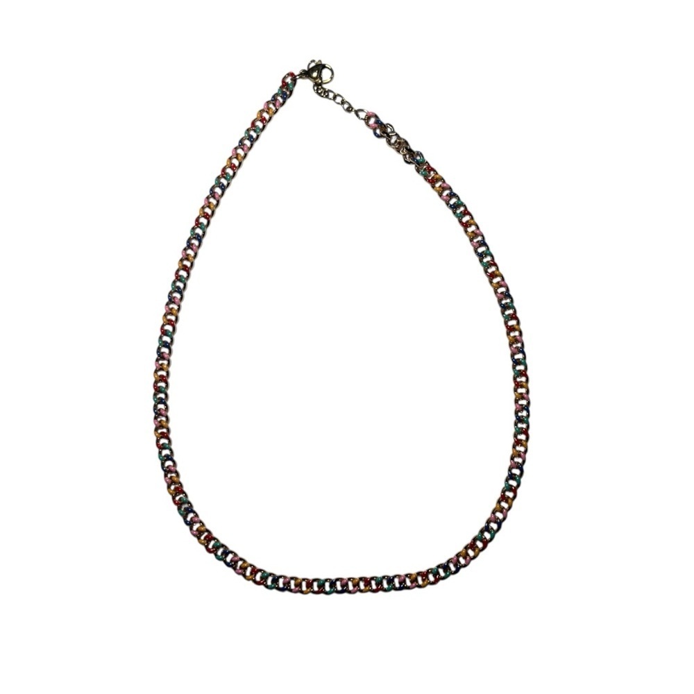 Brandy Melville Colored Gold Chain Necklace
